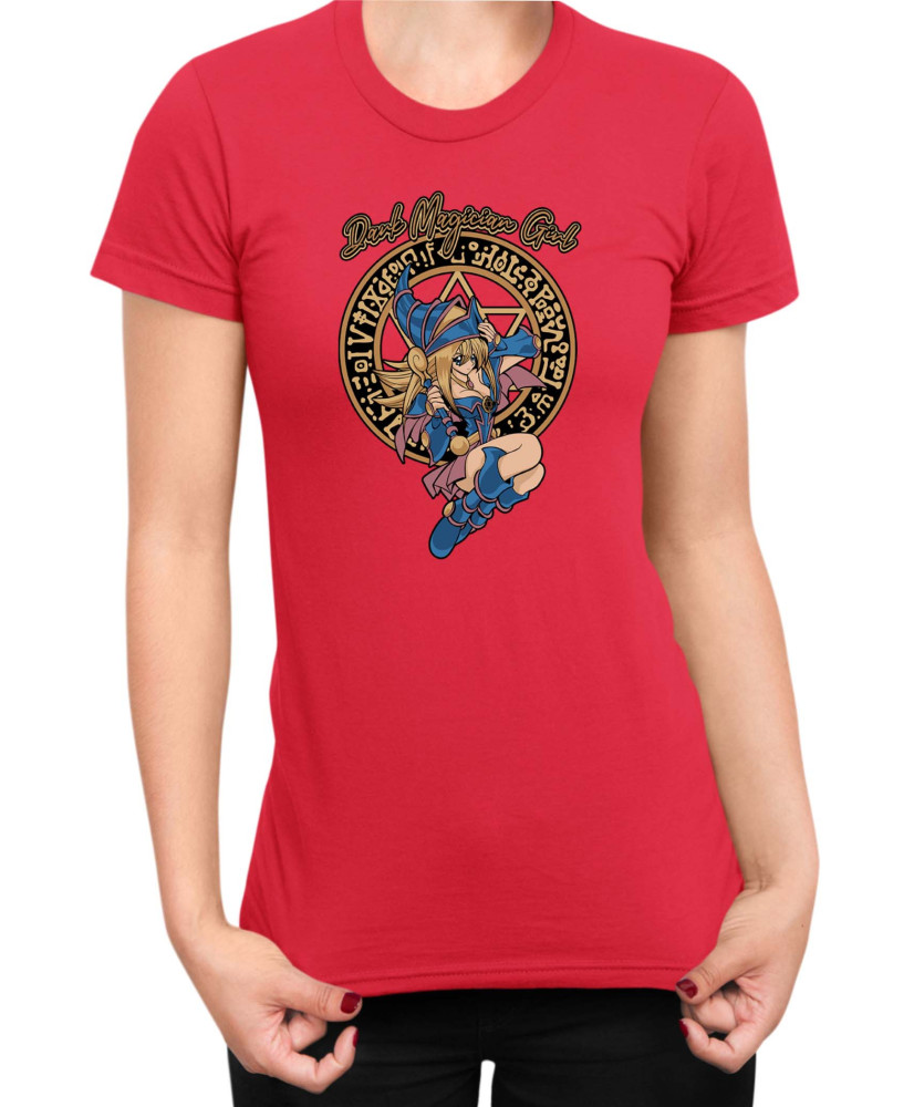 Дамска Тениска Japan Manga Anime Comics Yu Gi Oh Dark Magician Girl Дамска Тениска Japan Manga Anime Comics Yu Gi Oh Dark Magician Girl