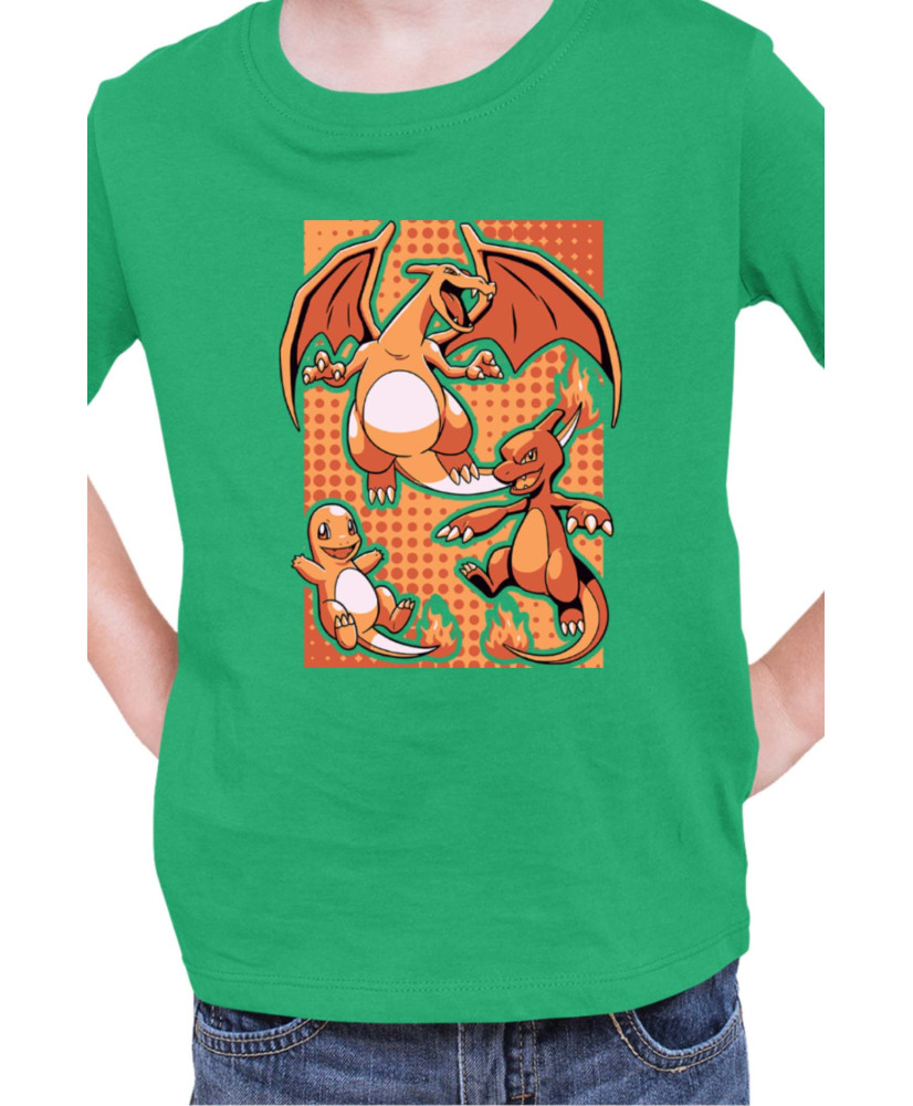 Детска Тениска Japan Manga Anime Comics Pokemon Charizard 02