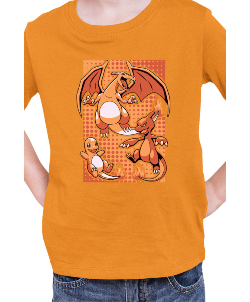Детска Тениска Japan Manga Anime Comics Pokemon Charizard 02