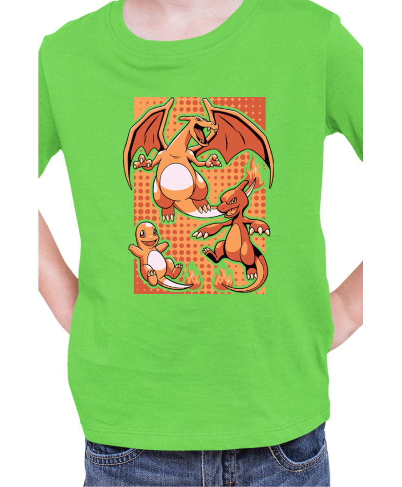 Детска Тениска Japan Manga Anime Comics Pokemon Charizard 02