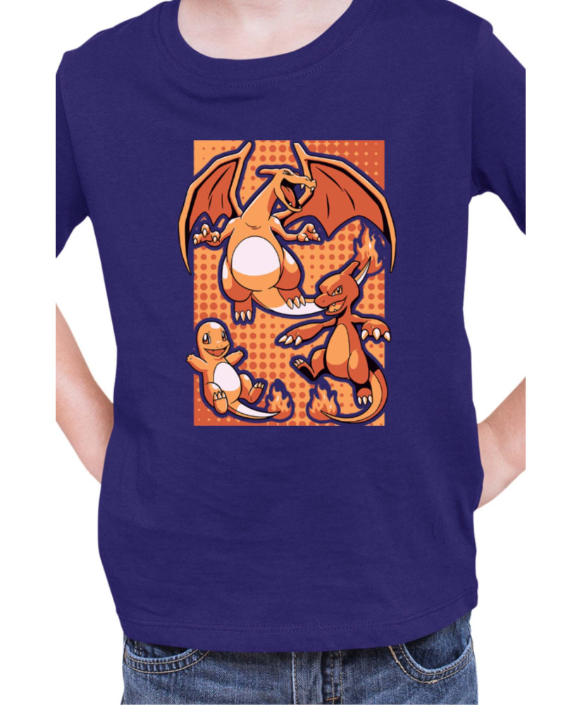 Детска Тениска Japan Manga Anime Comics Pokemon Charizard 02