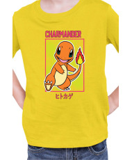 Детска Тениска Japan Manga Anime Comics Pokemon Charmander 02