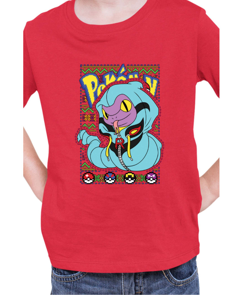 Детска Тениска Japan Manga Anime Comics Pokemon Ekans 01