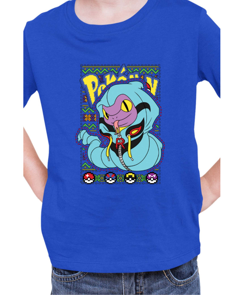 Детска Тениска Japan Manga Anime Comics Pokemon Ekans 01