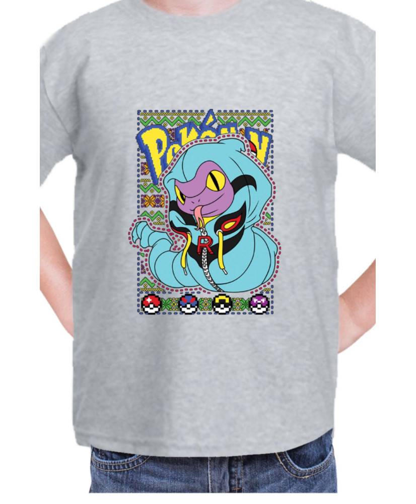 Детска Тениска Japan Manga Anime Comics Pokemon Ekans 01
