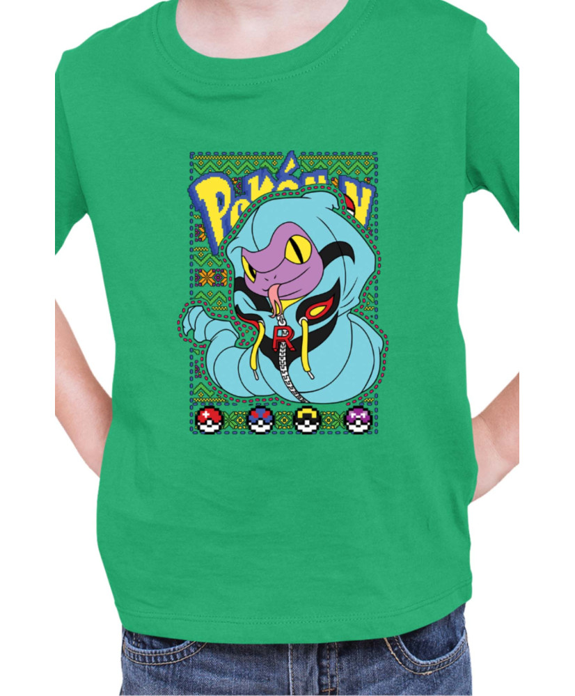 Детска Тениска Japan Manga Anime Comics Pokemon Ekans 01