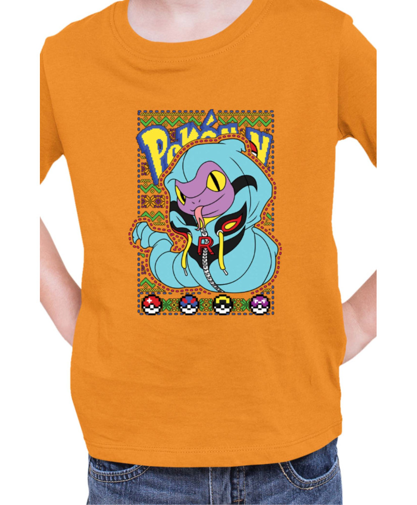 Детска Тениска Japan Manga Anime Comics Pokemon Ekans 01