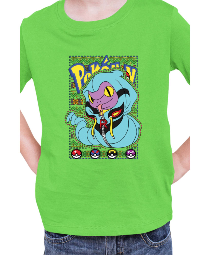 Детска Тениска Japan Manga Anime Comics Pokemon Ekans 01