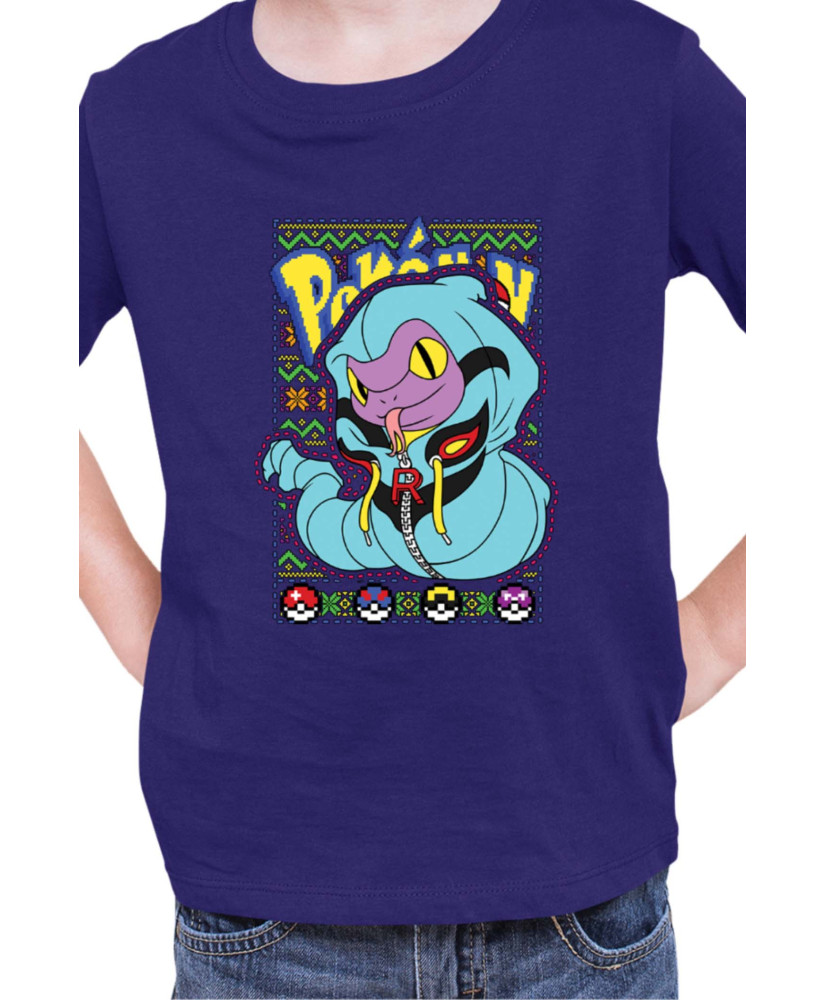 Детска Тениска Japan Manga Anime Comics Pokemon Ekans 01