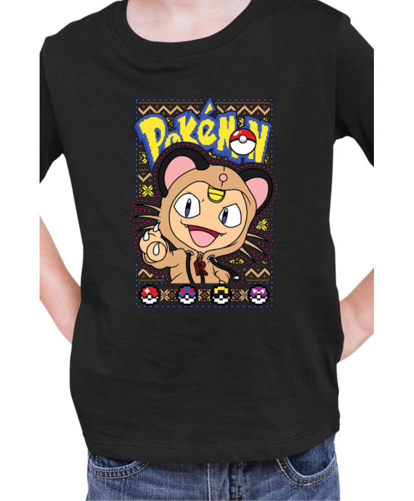 Детска Тениска Japan Manga Anime Comics Pokemon Meowth