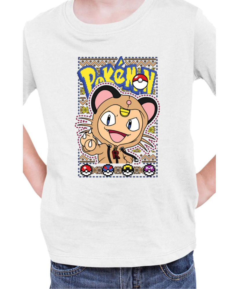 Детска Тениска Japan Manga Anime Comics Pokemon Meowth