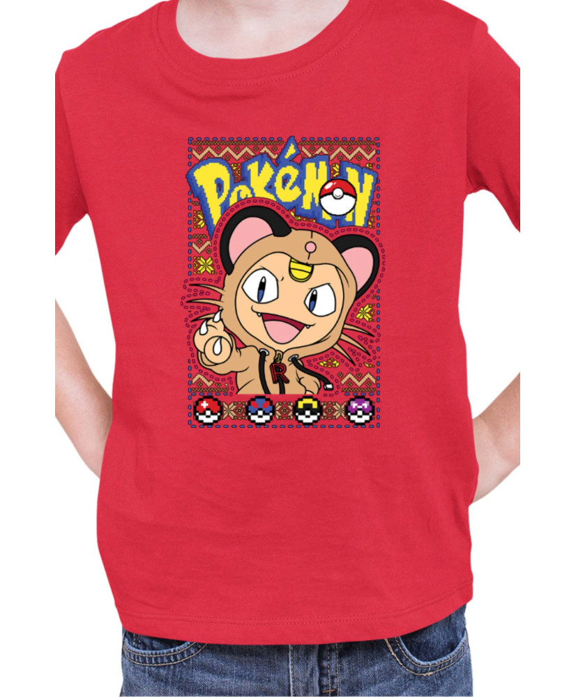 Детска Тениска Japan Manga Anime Comics Pokemon Meowth
