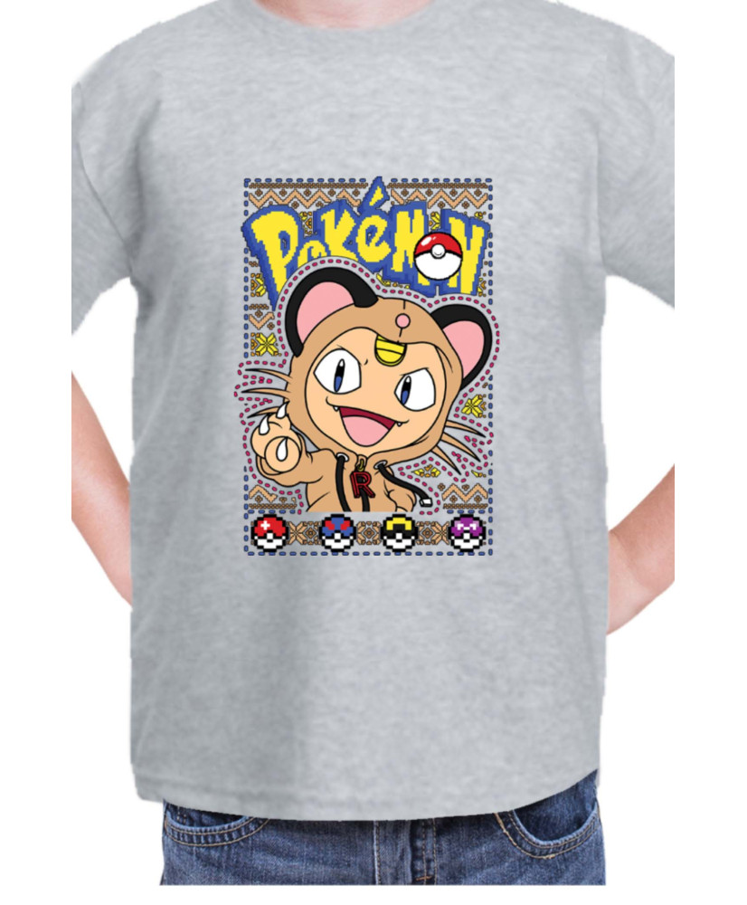 Детска Тениска Japan Manga Anime Comics Pokemon Meowth