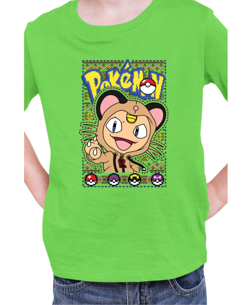 Детска Тениска Japan Manga Anime Comics Pokemon Meowth