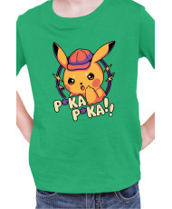 Детска Тениска Japan Manga Anime Comics Pokemon Pika Pika
