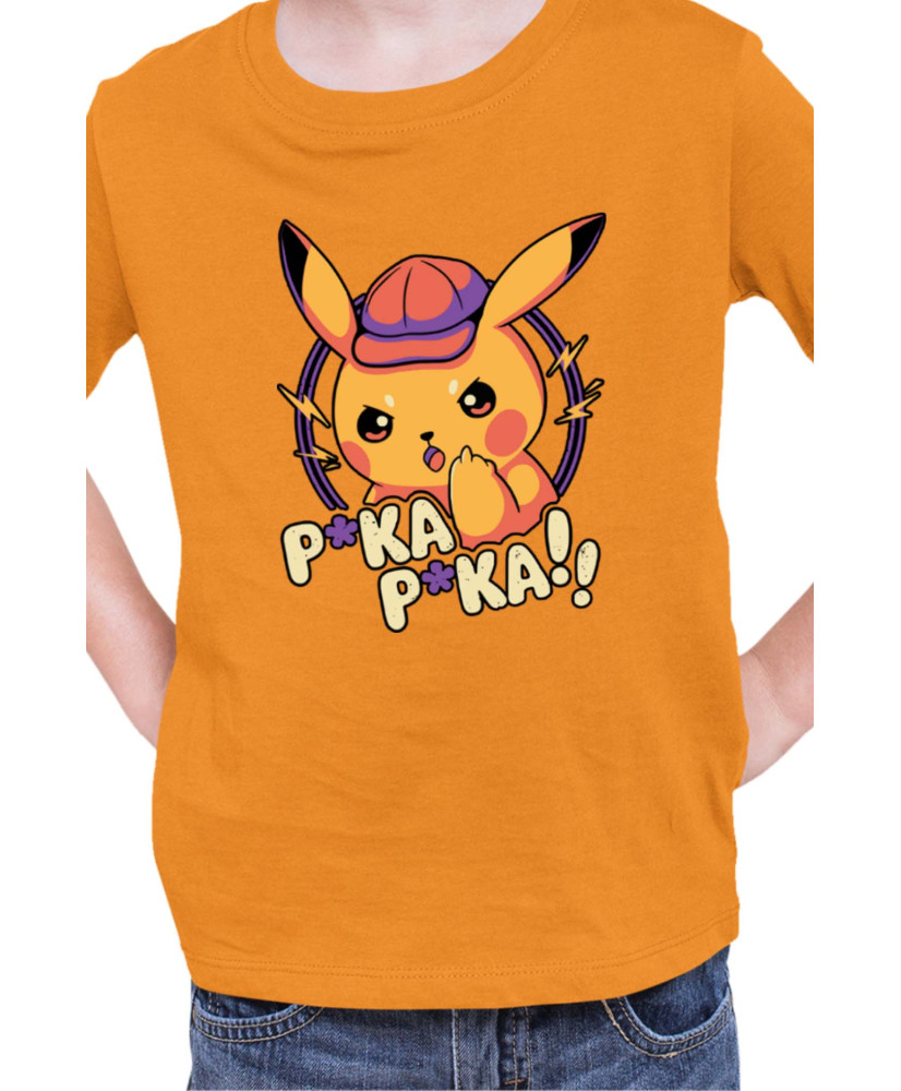 Детска Тениска Japan Manga Anime Comics Pokemon Pika Pika