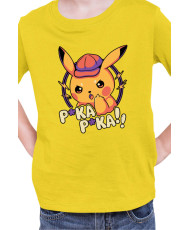 Детска Тениска Japan Manga Anime Comics Pokemon Pika Pika