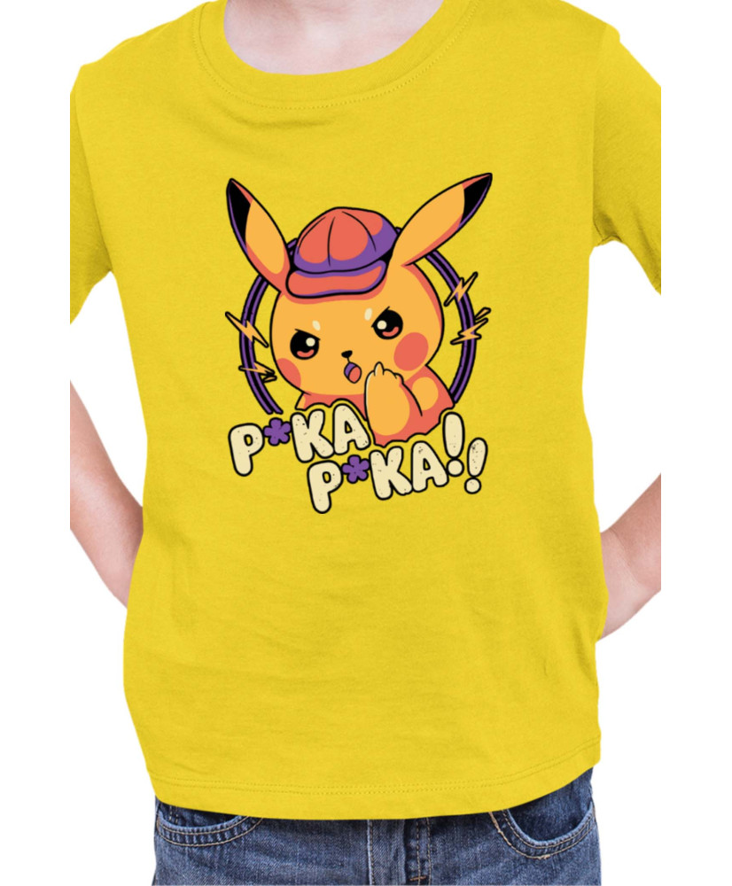 Детска Тениска Japan Manga Anime Comics Pokemon Pika Pika