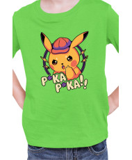Детска Тениска Japan Manga Anime Comics Pokemon Pika Pika
