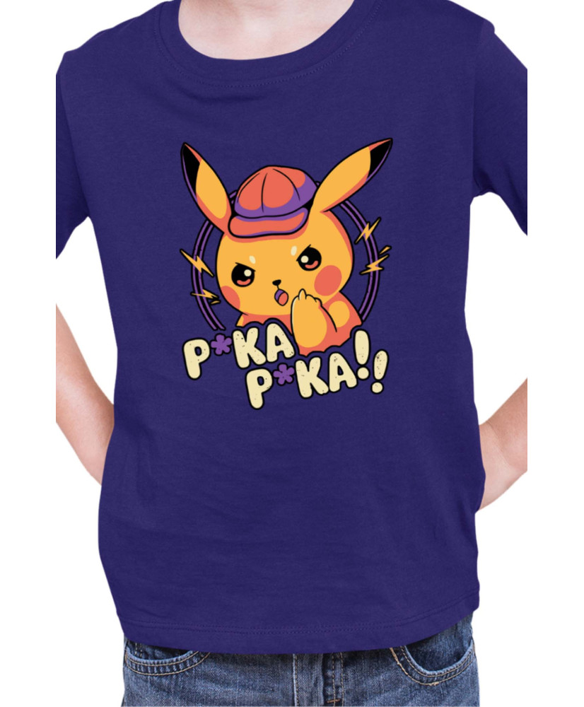Детска Тениска Japan Manga Anime Comics Pokemon Pika Pika