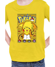 Детска Тениска Japan Manga Anime Comics Pokemon Pikachu 03