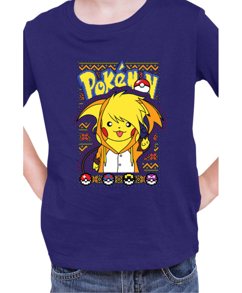 Детска Тениска Japan Manga Anime Comics Pokemon Pikachu 03