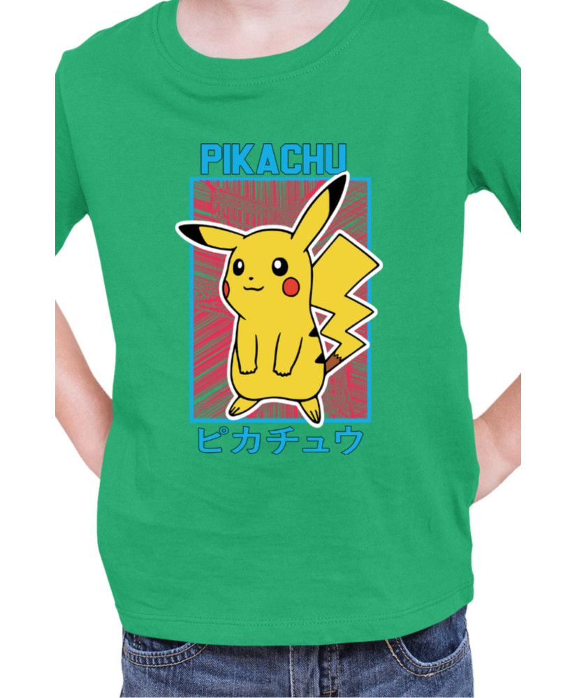Детска Тениска Japan Manga Anime Comics Pokemon Pikachu 04