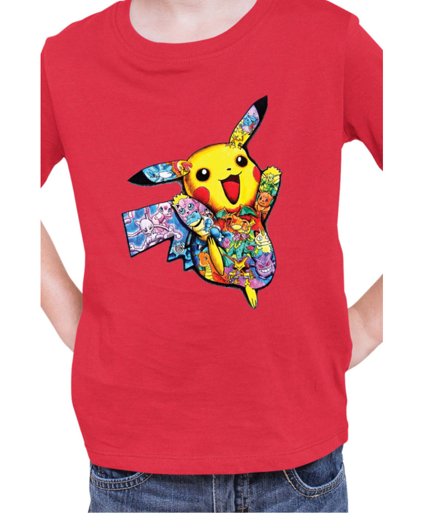 Детска Тениска Japan Manga Anime Comics Pokemon Pikachu 05
