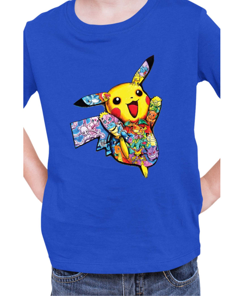 Детска Тениска Japan Manga Anime Comics Pokemon Pikachu 05