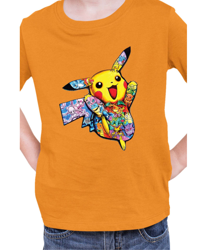 Детска Тениска Japan Manga Anime Comics Pokemon Pikachu 05
