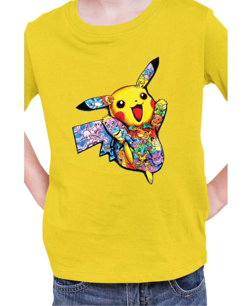 Детска Тениска Japan Manga Anime Comics Pokemon Pikachu 05