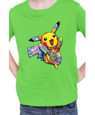 Детска Тениска Japan Manga Anime Comics Pokemon Pikachu 05