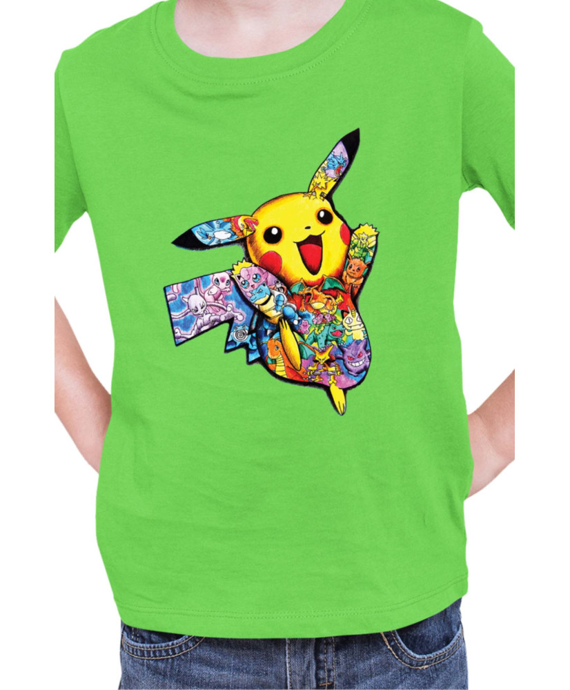 Детска Тениска Japan Manga Anime Comics Pokemon Pikachu 05