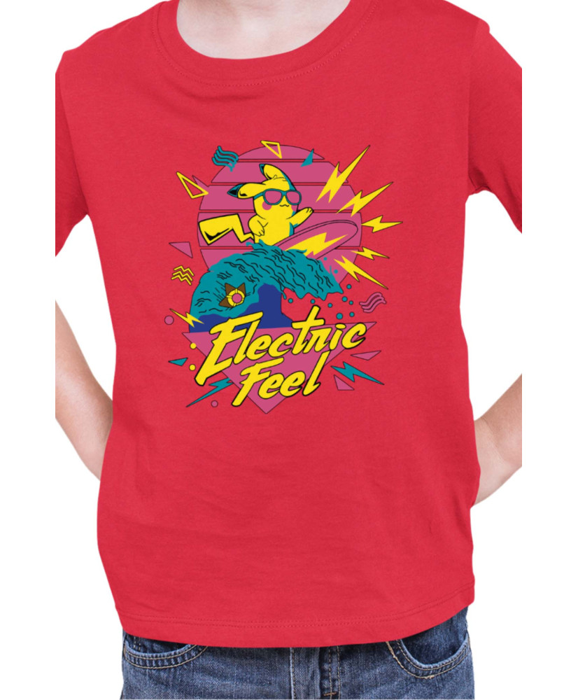 Детска Тениска Japan Manga Anime Comics Pokemon Pikachu Electric Feel