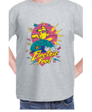 Детска Тениска Japan Manga Anime Comics Pokemon Pikachu Electric Feel