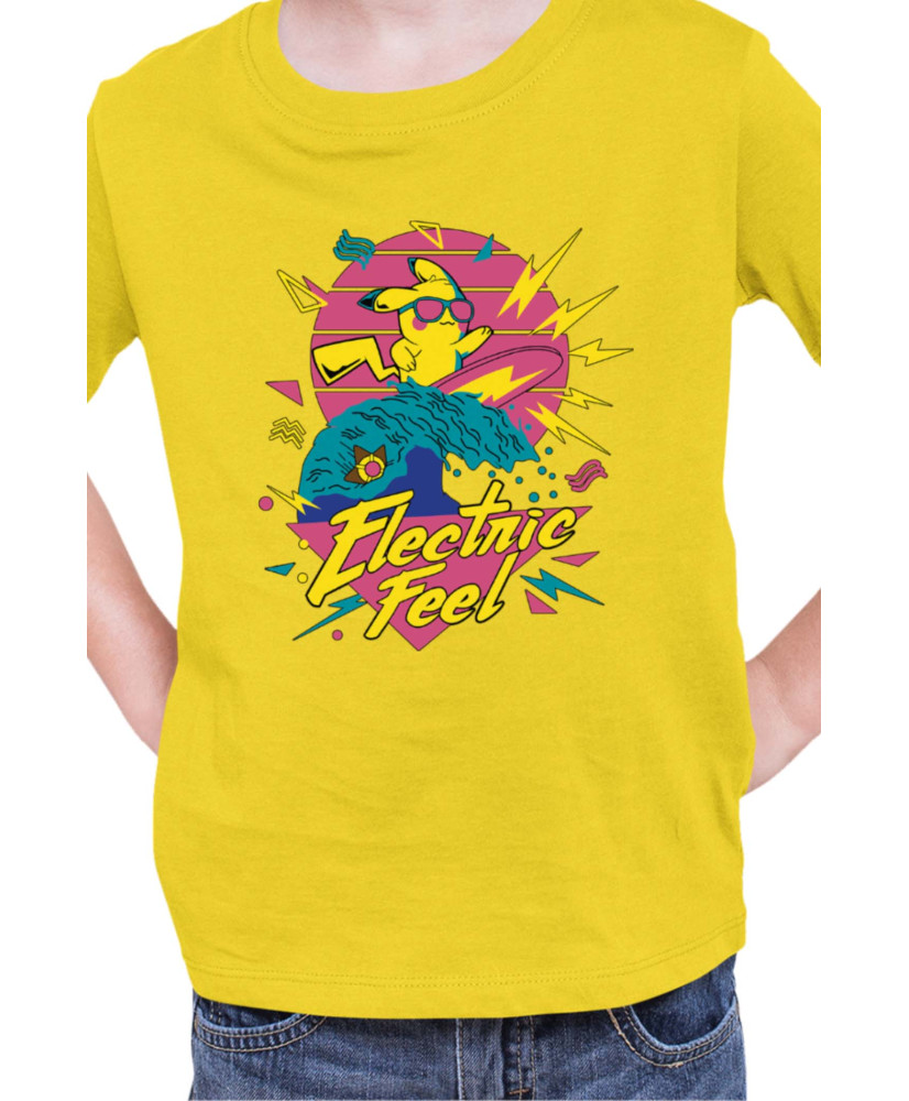 Детска Тениска Japan Manga Anime Comics Pokemon Pikachu Electric Feel Детска Тениска Japan Manga Anime Comics Pokemon Pikachu Electric Feel