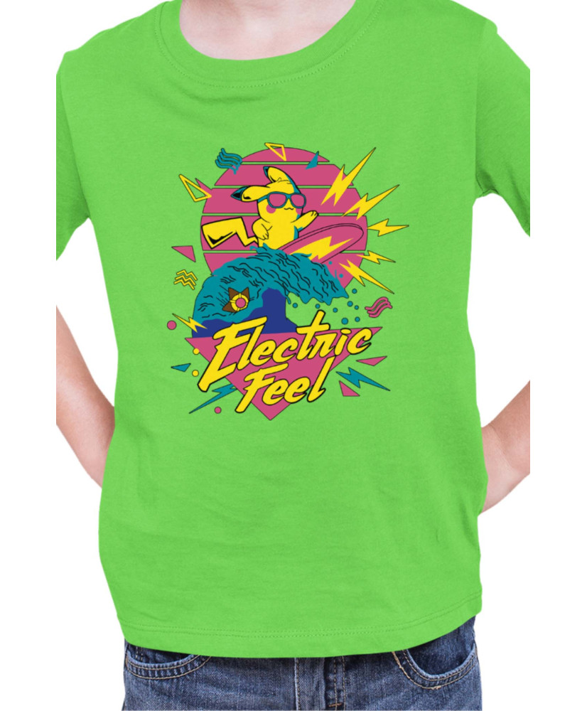 Детска Тениска Japan Manga Anime Comics Pokemon Pikachu Electric Feel