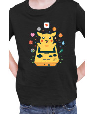 Детска Тениска Japan Manga Anime Comics Pokemon Pikachu Gameboy