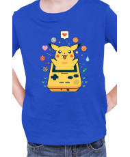 Детска Тениска Japan Manga Anime Comics Pokemon Pikachu Gameboy
