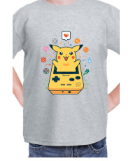 Детска Тениска Japan Manga Anime Comics Pokemon Pikachu Gameboy