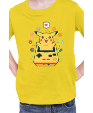 Детска Тениска Japan Manga Anime Comics Pokemon Pikachu Gameboy