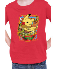 Детска Тениска Japan Manga Anime Comics Pokemon Pikachu Ramen