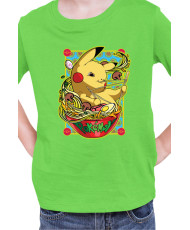 Детска Тениска Japan Manga Anime Comics Pokemon Pikachu Ramen
