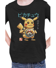 Детска Тениска Japan Manga Anime Comics Pokemon Pikachu Robot