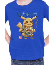 Детска Тениска Japan Manga Anime Comics Pokemon Pikachu Robot