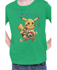 Детска Тениска Japan Manga Anime Comics Pokemon Pikachu Robot