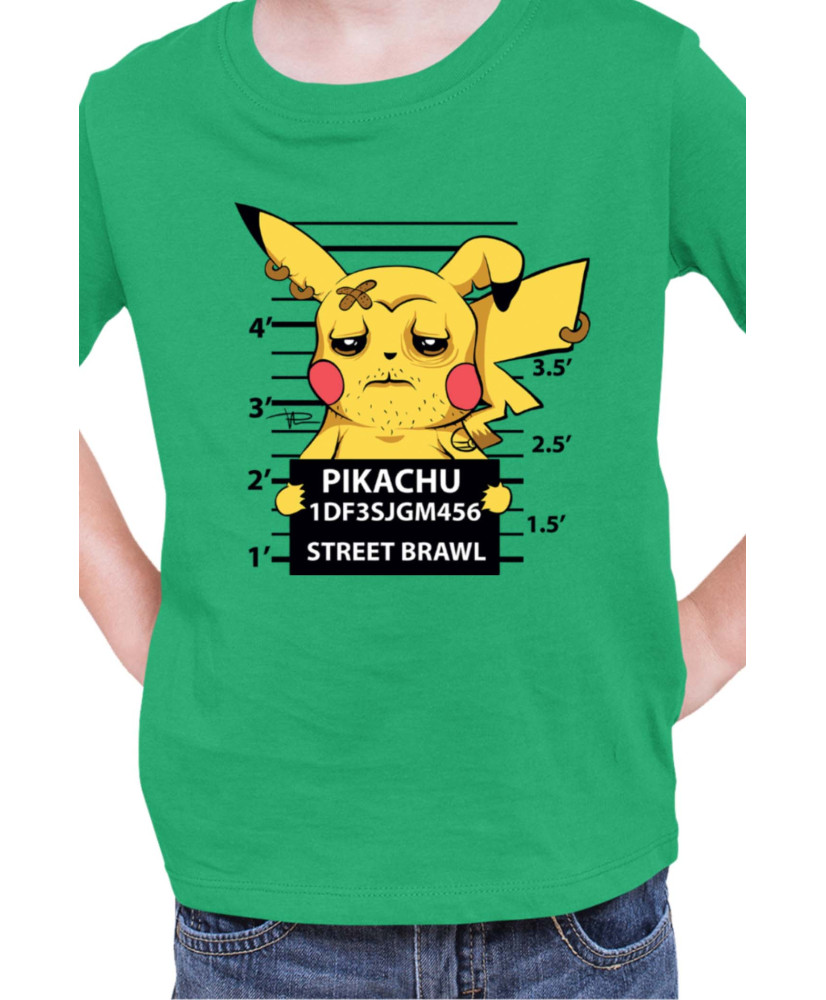 Детска Тениска Japan Manga Anime Comics Pokemon Pikachu Wanted
