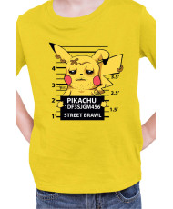 Детска Тениска Japan Manga Anime Comics Pokemon Pikachu Wanted