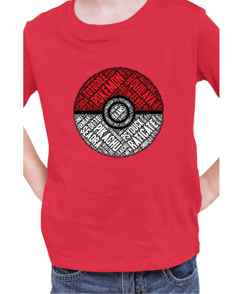 Детска Тениска Japan Manga Anime Comics Pokemon Pokeball