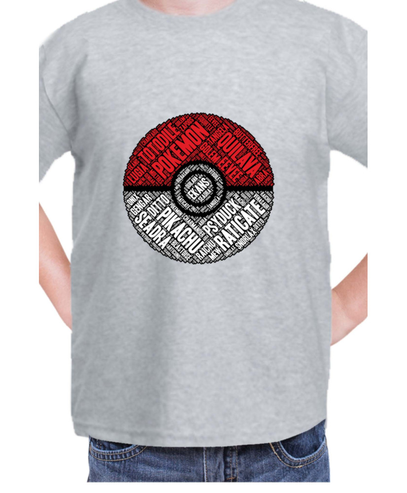 Детска Тениска Japan Manga Anime Comics Pokemon Pokeball